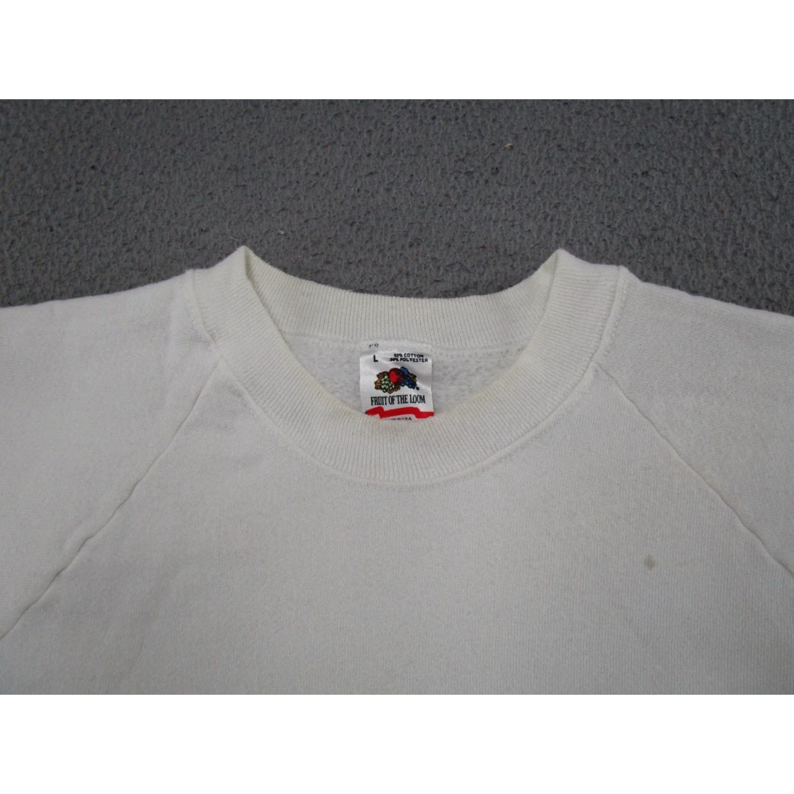 Fruit Of The Loom VTG Miller Hi Life Wisconsin License Plate Raglan Sleeve Sweatshirt L READ Size US L / EU 52-54 / 3 - 4 Thumbnail