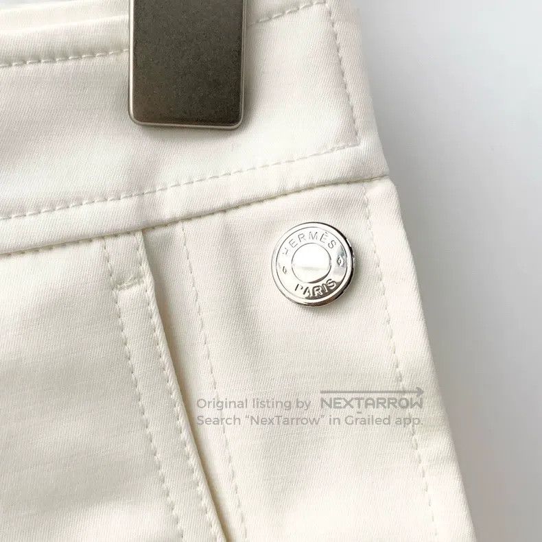 Other Hermes White Oversized Shorts Size 42" / US 20 - 5 Thumbnail