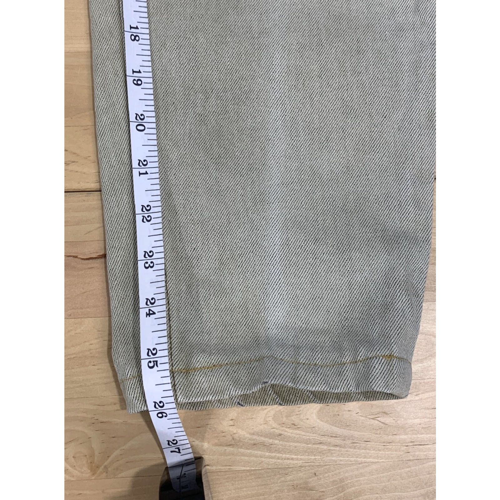Vintage Calfornian By Paddocks Women Beige Pants Size 32 Denim Straight Pocket Zipper Casual Cotton Blend Regular Inseam 26 in #1172 Size 24" / US 00 / IT 34 - 6 Thumbnail