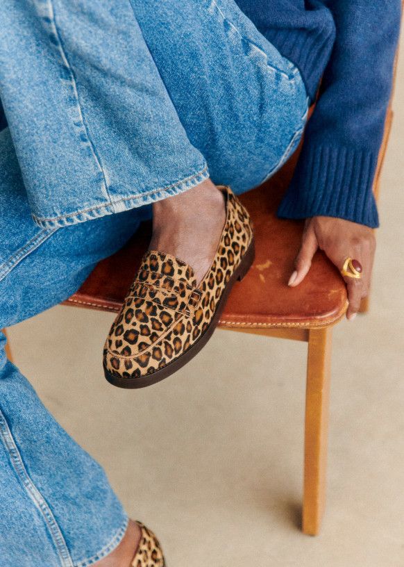 Sezane SEZANE Andrea Leopard Print Leather Loafers Shoes EU38 US7 Size US 7 / IT 37 - 2 Thumbnail