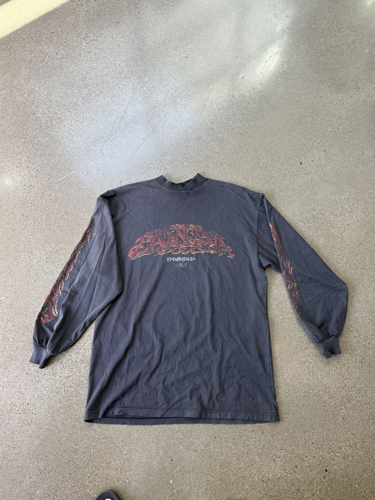 Balenciaga Demna Balenciaga SS24 Offshore Longsleeve Tee Size US M / EU 48-50 / 2 - 1 Thumbnail