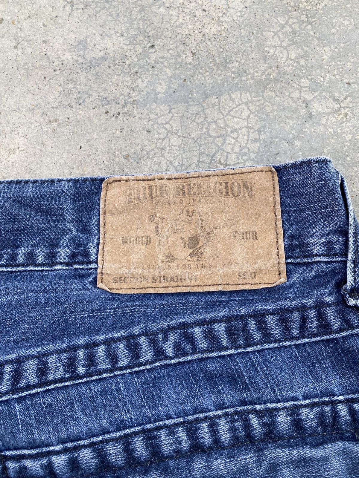 True Religion Vintage True Religion Distressed Denim Pants Size US 35 - 11 Thumbnail