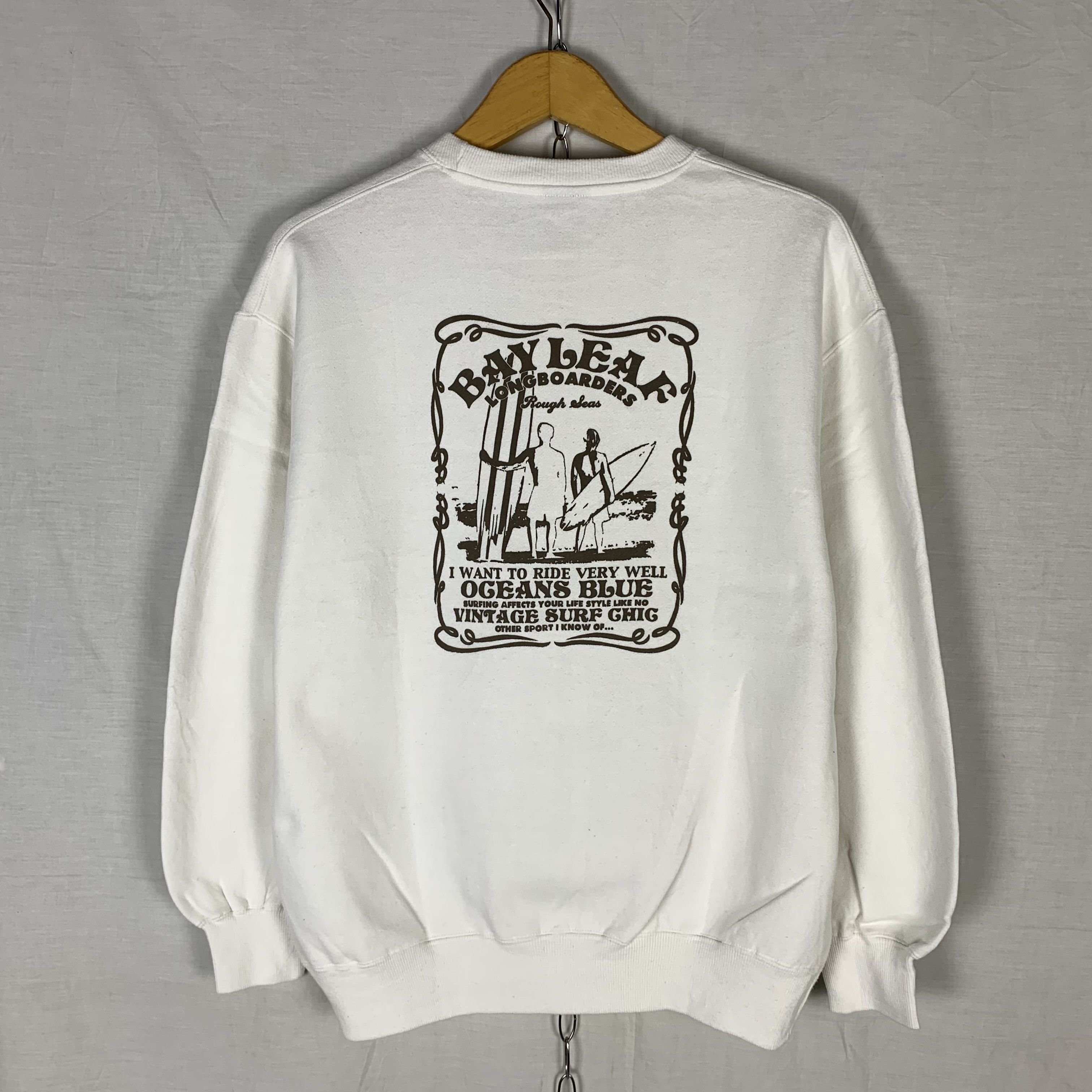 Vintage Bay Leaf Surfboards Sweatshirt Crewneck Size US M / EU 48-50 / 2 - 1 Thumbnail