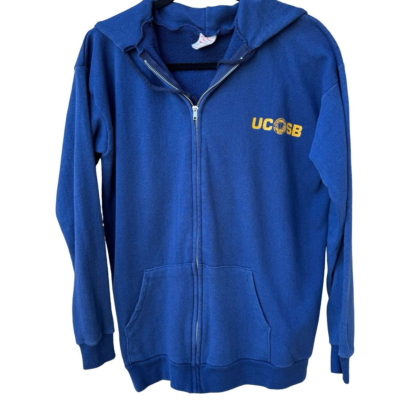 Vintage UCSB Vintage 60s H Wolf & Sons Santa Barbara Full Zip Hoodie Size US L / EU 52-54 / 3 - 1 Thumbnail