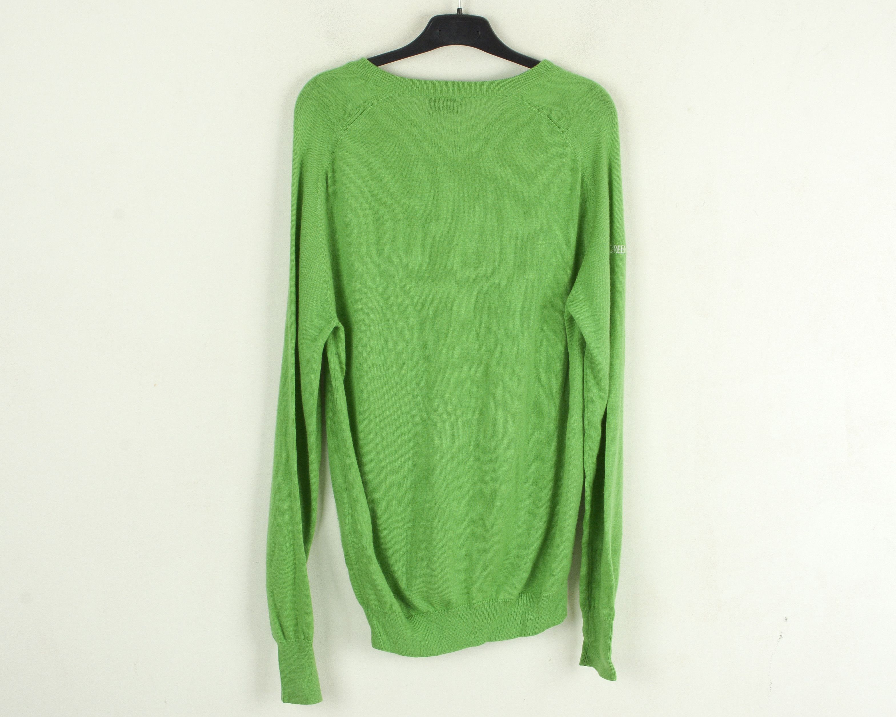 Galvin Green L Wool Knit Sweater Jumper Pullover Sweatshirt Golf green Size US L / EU 52-54 / 3 - 3 Thumbnail