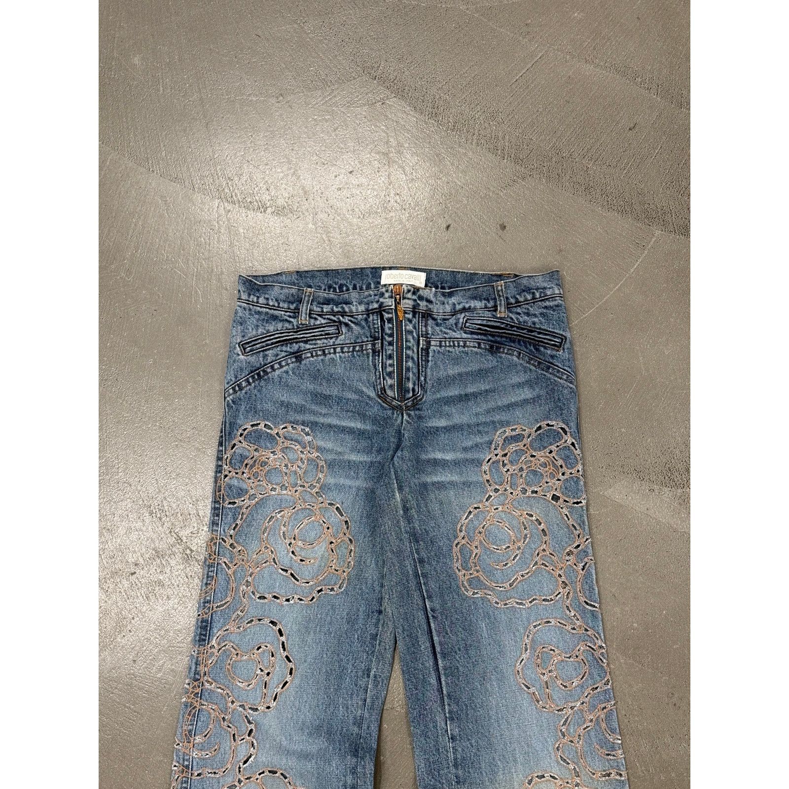 Roberto Cavalli S/S 2008 Roberto Cavalli laser cut jeans Size US 36 / EU 52 - 2 Thumbnail