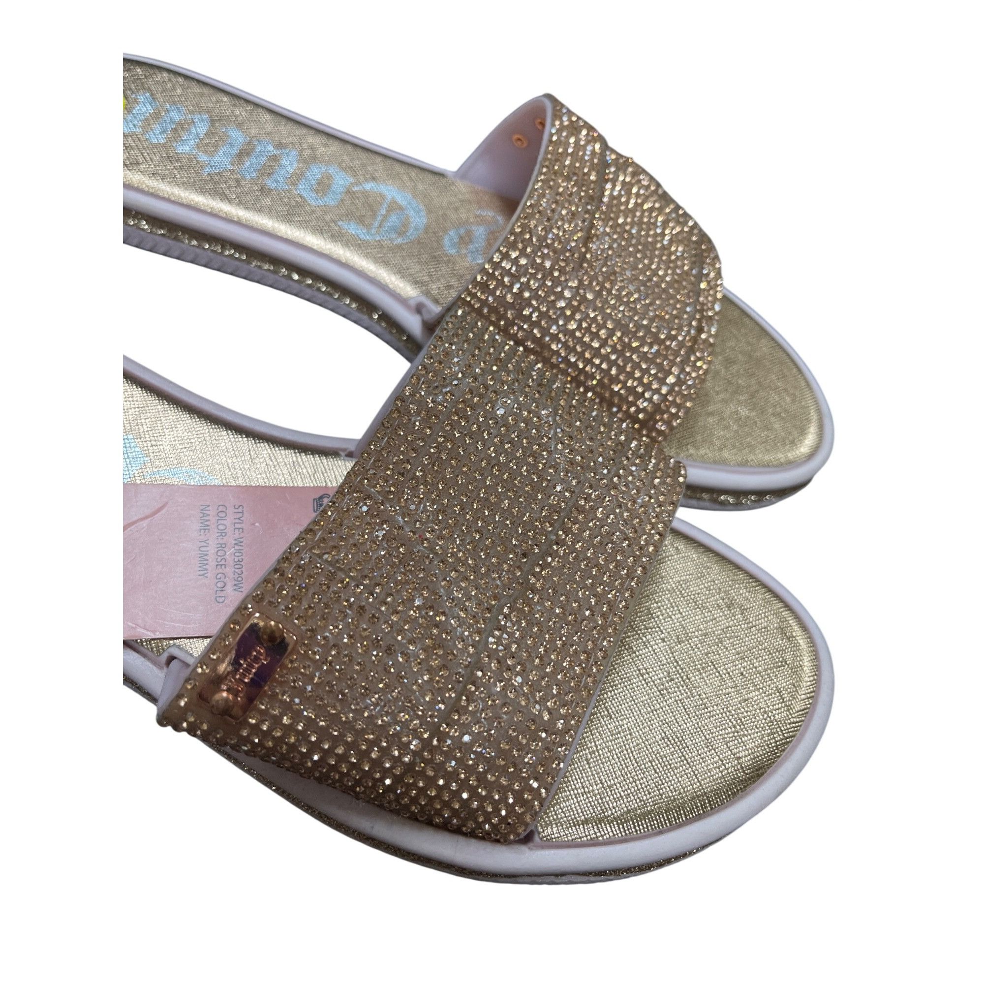 Juicy Couture Juicy Couture wms gold crystal sparkly sandals shoes sz 9 SK Size US 9 / IT 39 - 9 Thumbnail