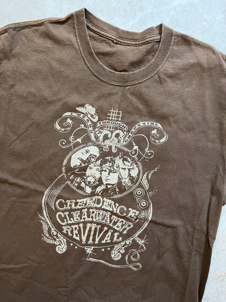 Band Tees × Vintage Creedence Clearwater Revival 90s Rock Band Vintage Tee-Shirt Size US L / EU 52-54 / 3 - 3 Thumbnail