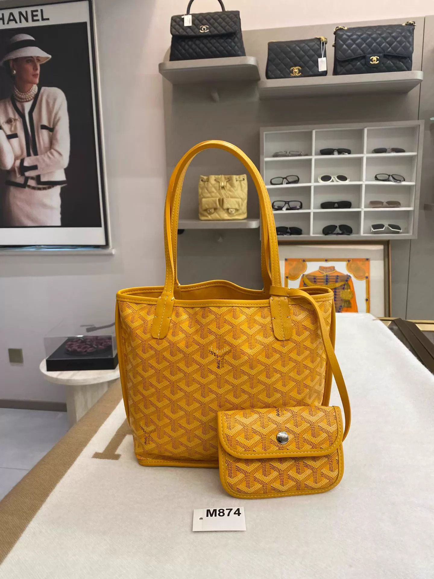 Goyard Goyard Anjou Mini Tote Yellow 20x10x20 19M874 New Size ONE SIZE - 1 Thumbnail