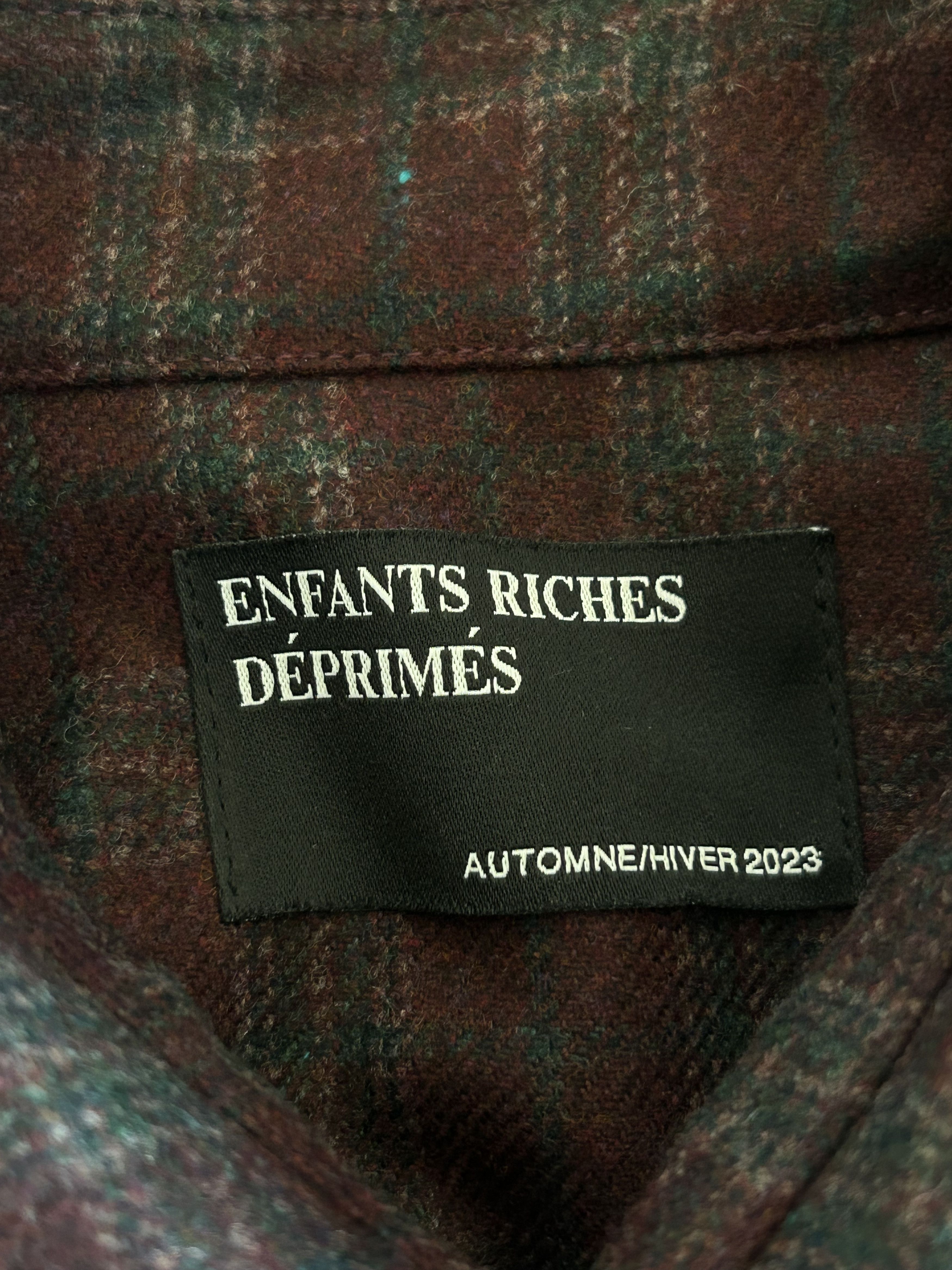 Enfants Riches Deprimes Red & Black Plaid Assemblage Patchwwork Flannel Shirt Size US XL / EU 56 / 4 - 3 Thumbnail