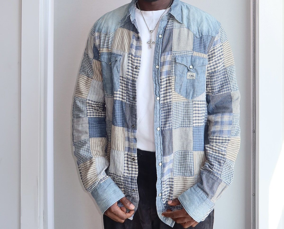 Denim & Supply Ralph Lauren Vintage Denim & Supply RL Patchwork Shirt button up Size US XL / EU 56 / 4 - 1 Thumbnail