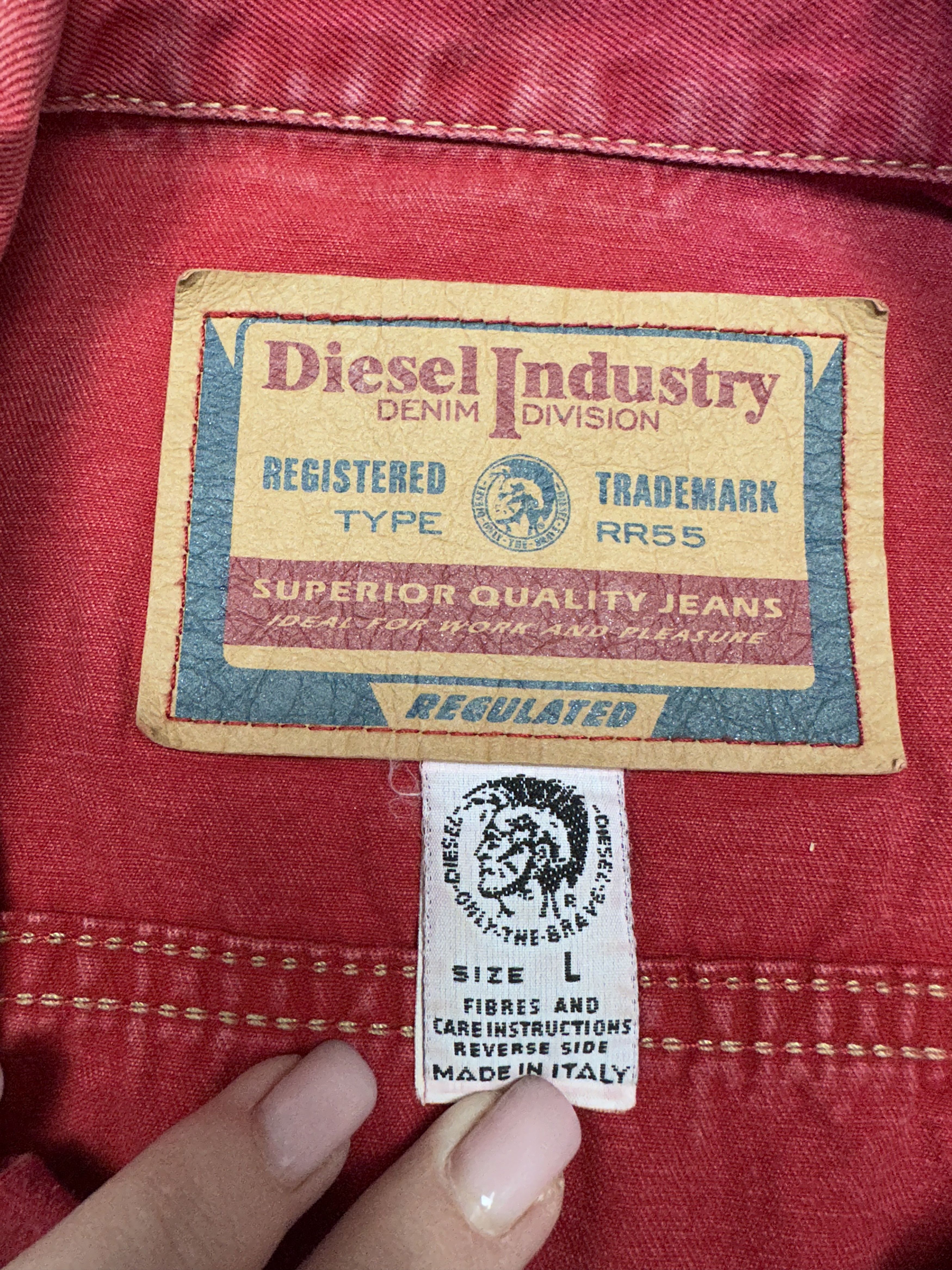 Diesel × Vintage Diesel 90s Vintage Womens Denim Jacket Size L / US 10 / IT 46 - 4 Thumbnail