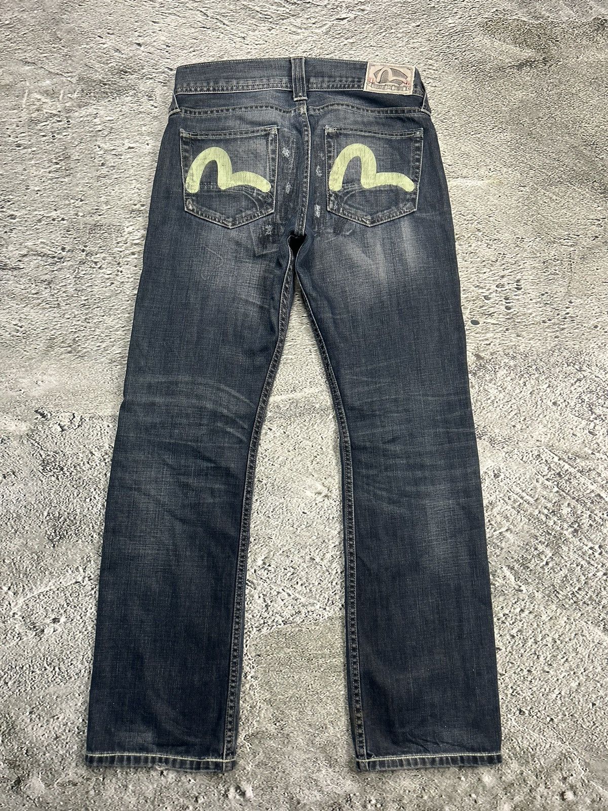 Evisu Evisu x Puma vintage navy jeans mint seagulls Size US 34 / EU 50 - 1 Thumbnail