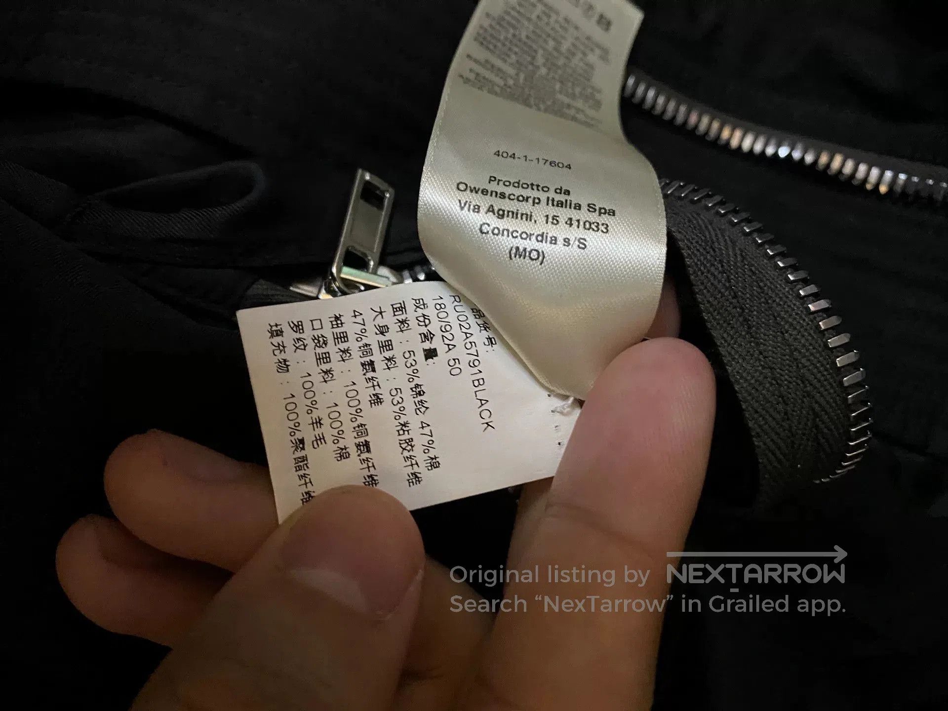 Rick Owens Black Rick Owens Flight Jacket. Size US M / EU 48-50 / 2 - 5 Thumbnail