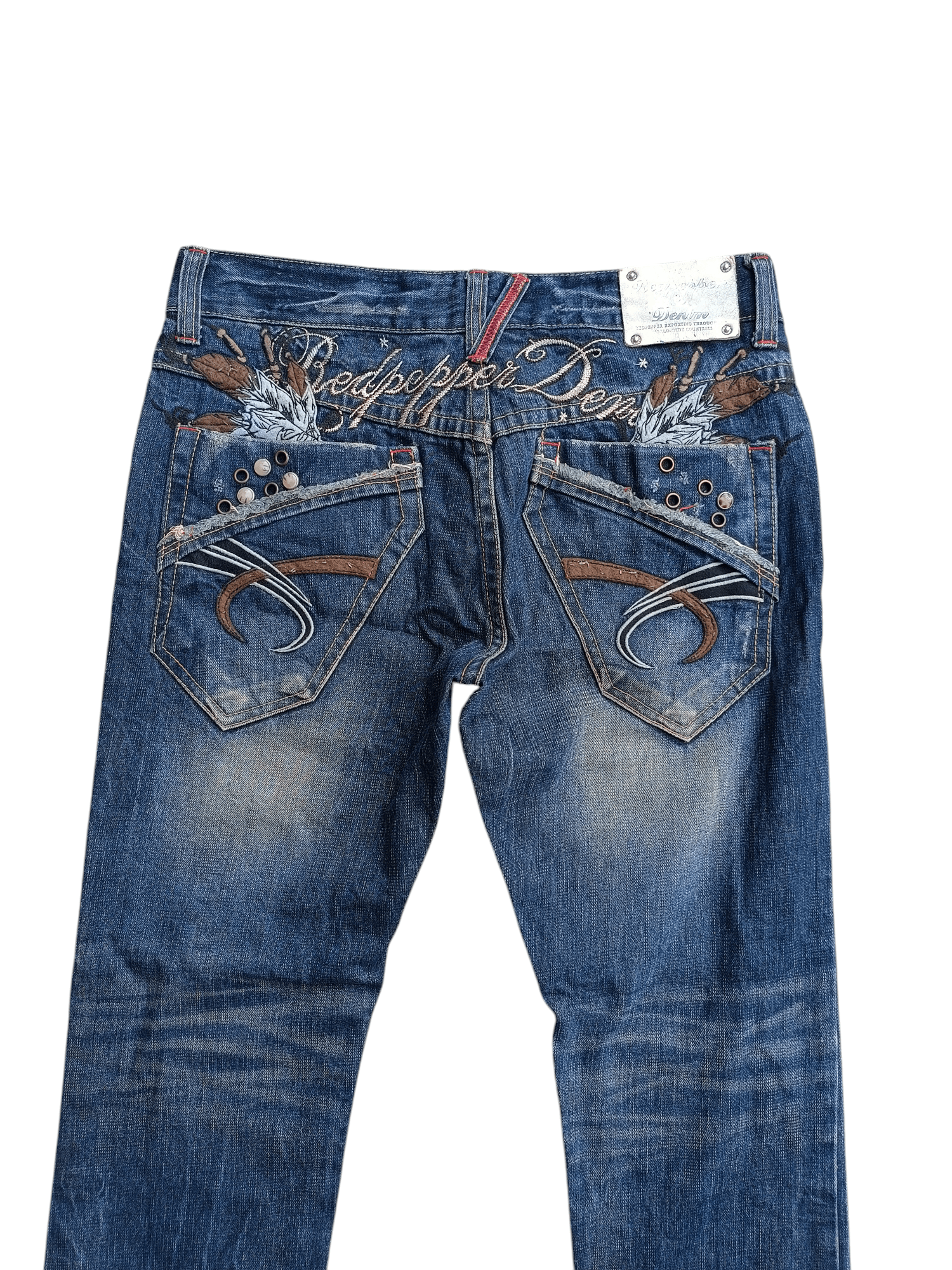 Japanese Brand 🔥RARE🔥 Redpepper Seditionaries Faded Jeans Size US 34 / EU 50 - 6 Thumbnail