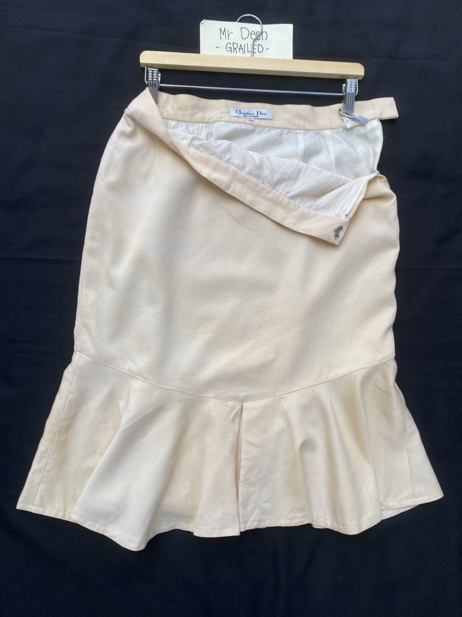 Christian Dior Monsieur Rare Vintage Christian Dior Pret-a-Porter Midi Skirt Size 29" - 6 Thumbnail