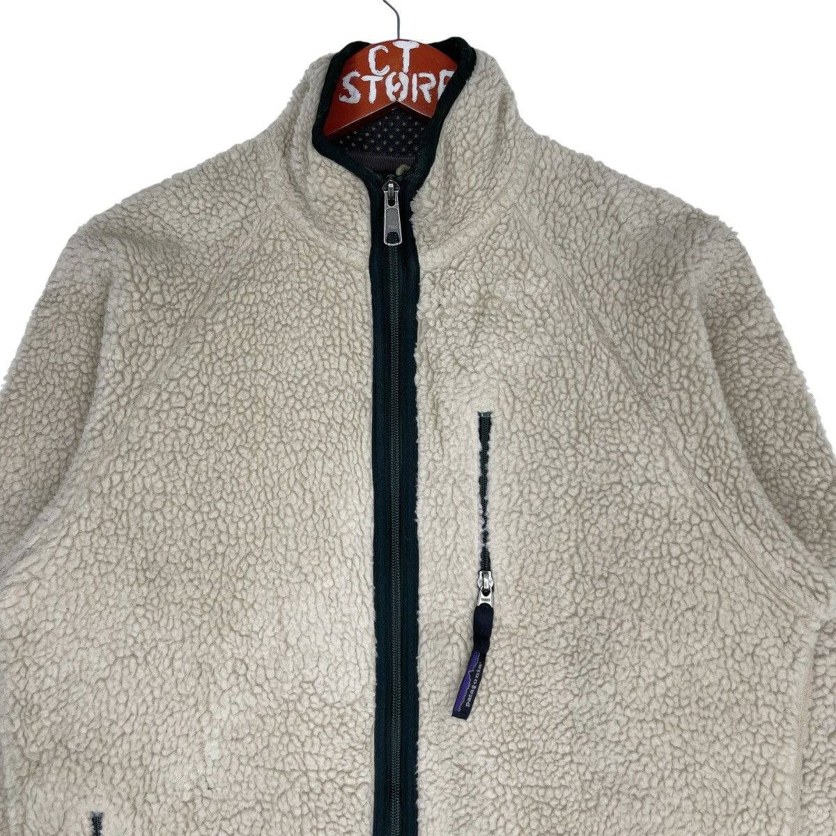 Patagonia × Vintage Vintage Patagonia Retro Fleece Jacket Cream Size US S / EU 44-46 / 1 - 3 Thumbnail