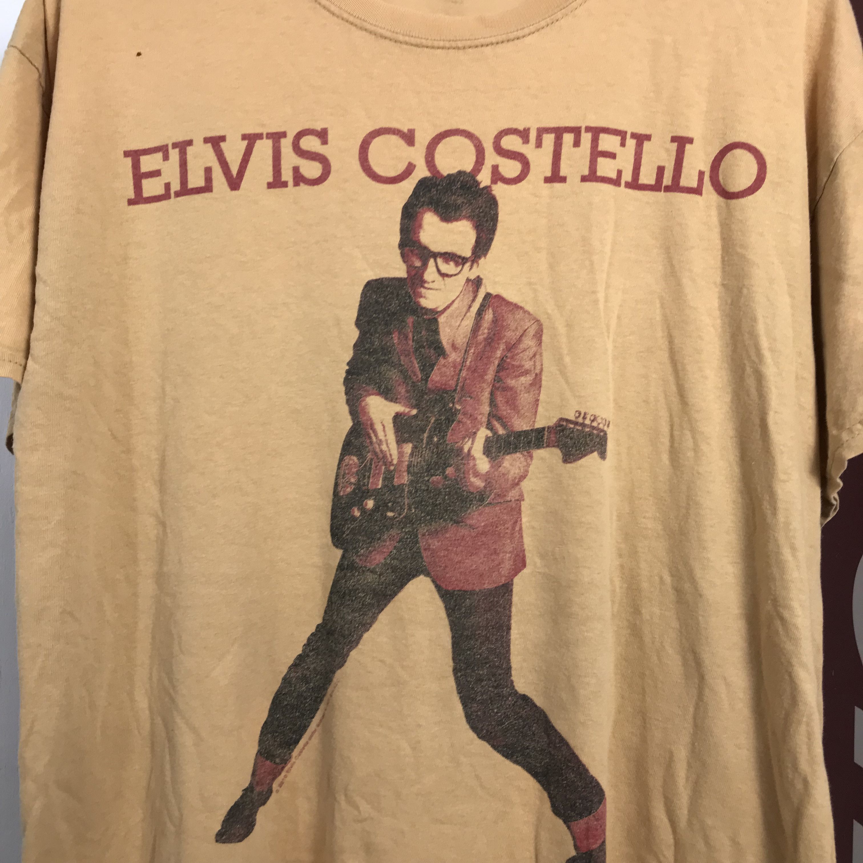 Band Tees vintage thrashed Elvis Costello Burtal Youth Size US L / EU 52-54 / 3 - 3 Thumbnail