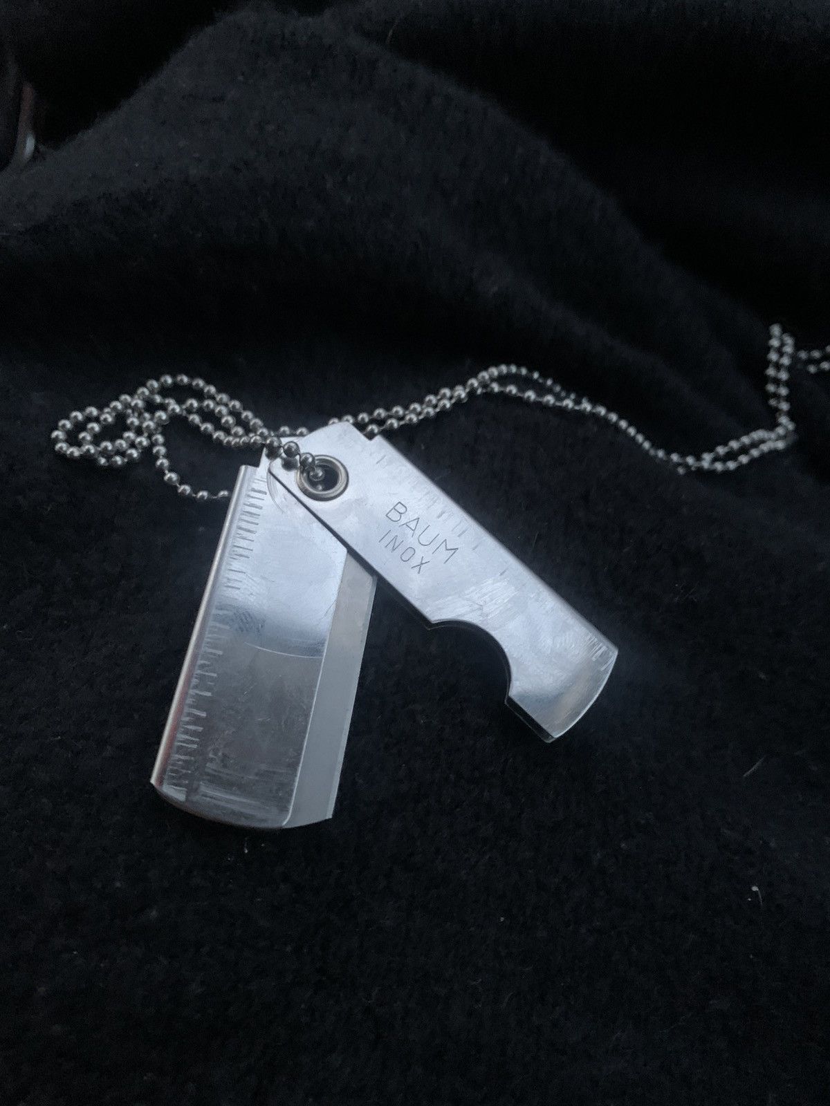 Carol Christian Poell × Vintage CCP necklace razor blade chain | Grailed