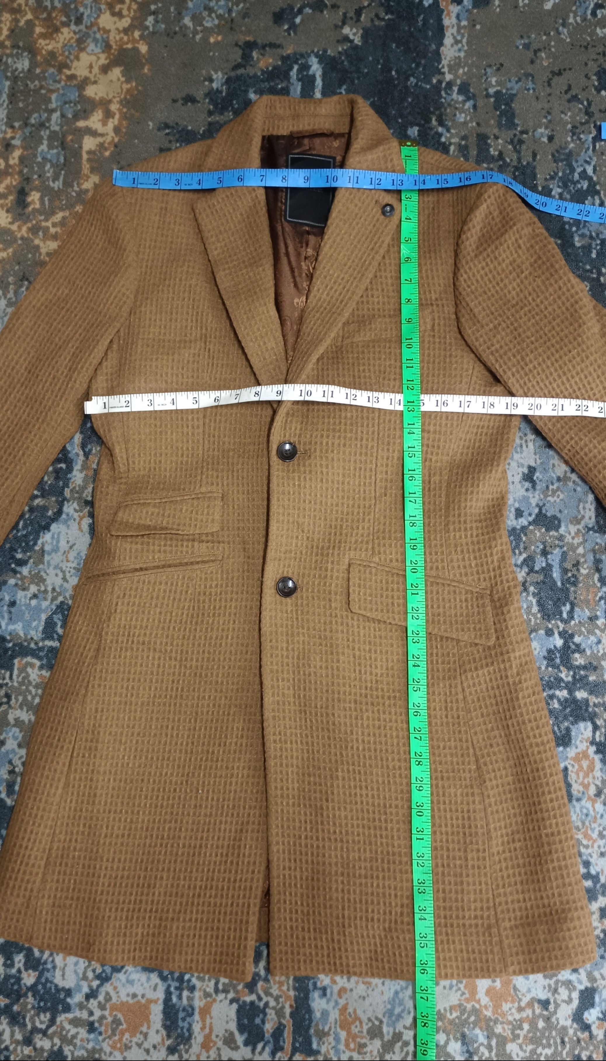 Tete Homme Tête Homme FW13 Classic European Camel Wool Coat Size US M / EU 48-50 / 2 - 17 Thumbnail