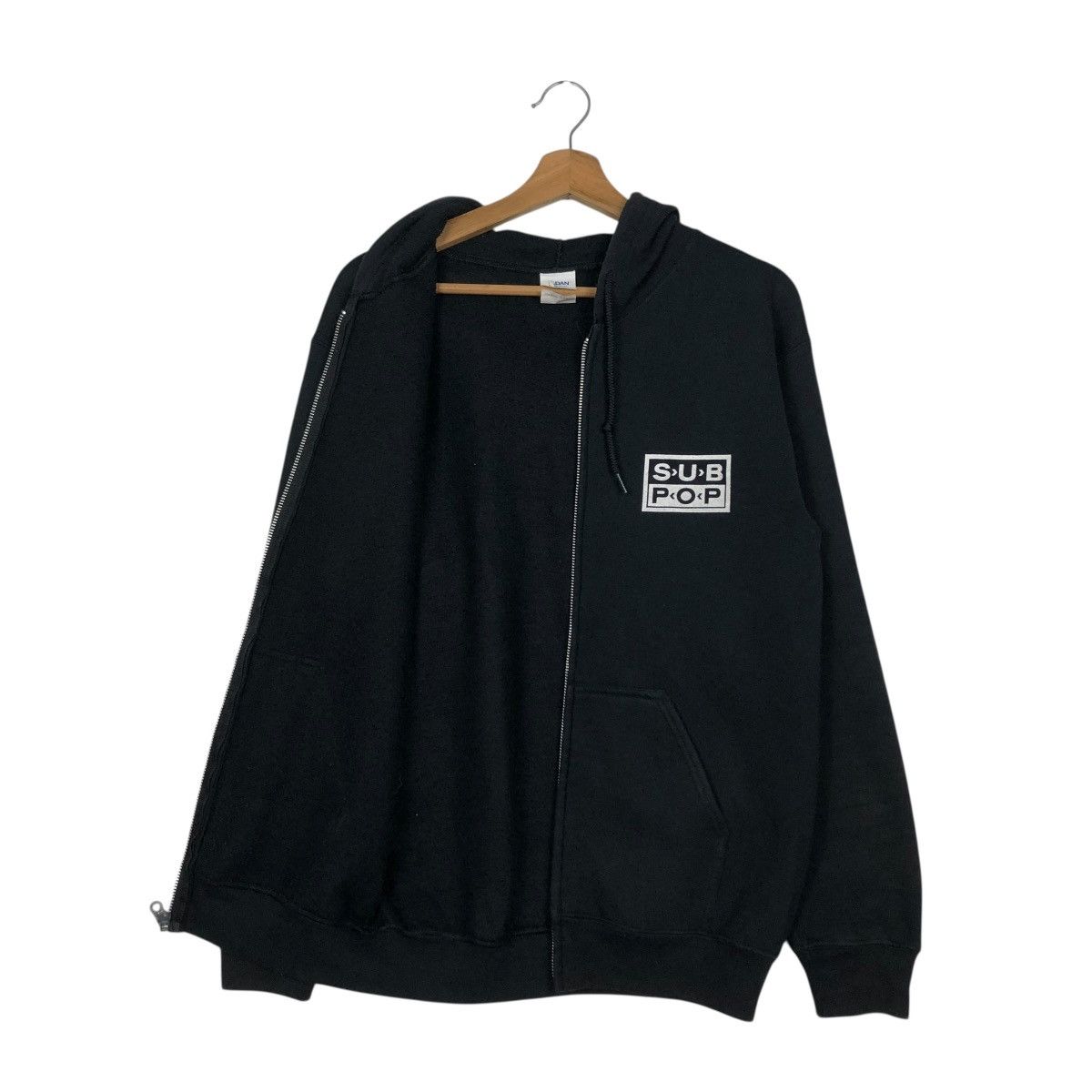 Band Tees 🔥VINTAGE ZIPPER HOODIE SUB POP BIG LOGO SPELL OUT Size US S / EU 44-46 / 1 - 14 Thumbnail