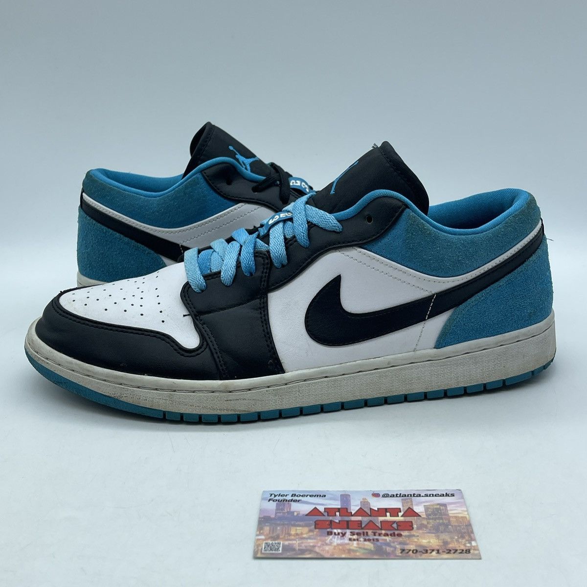 Jordan Brand Air Jordan 1 low laser blue Size US 11.5 / EU 44-45 - 1 Thumbnail