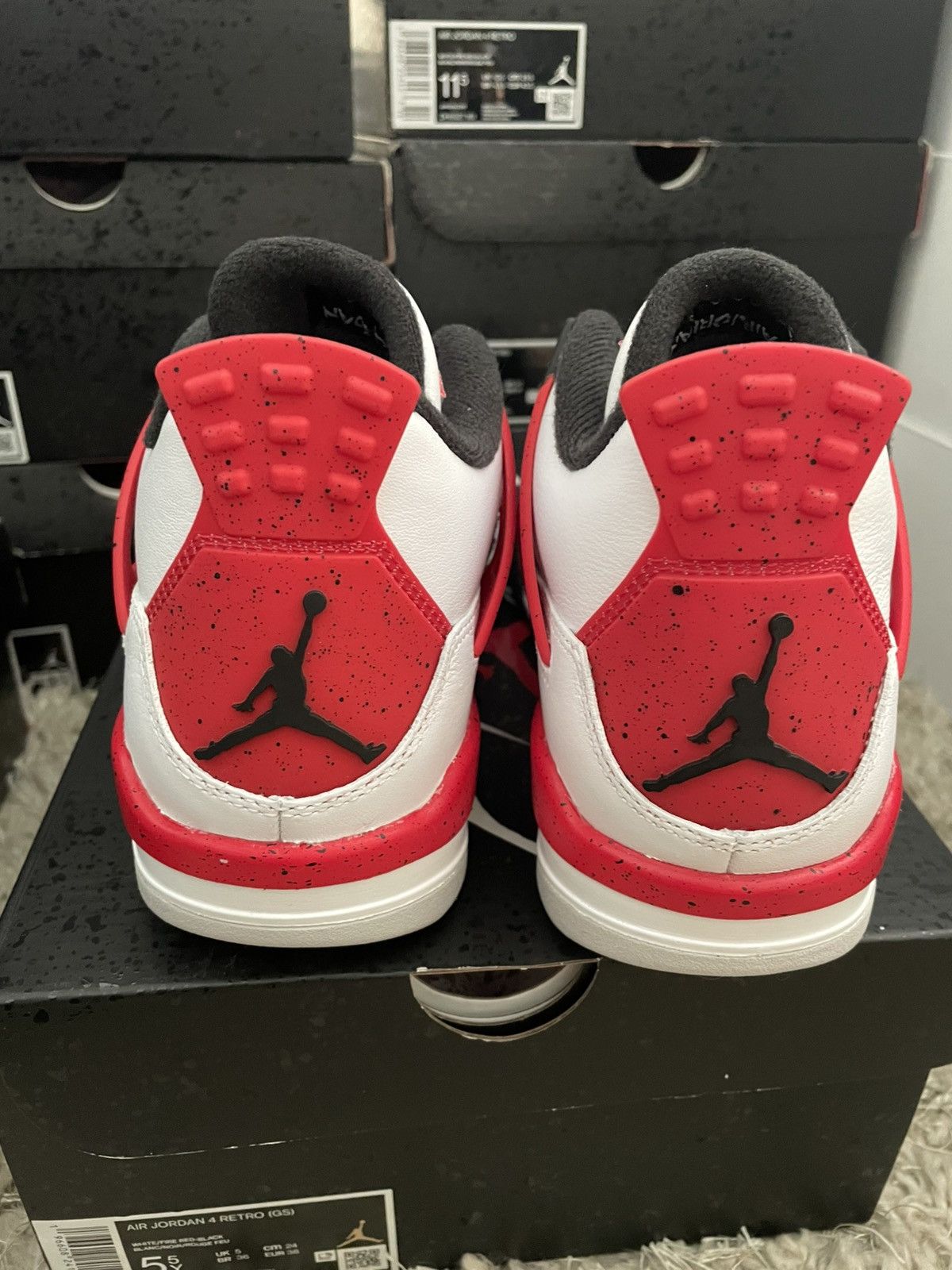 Jordan Brand Jordan 4 Red Cement Size US 5.5 / EU 38 - 6 Thumbnail