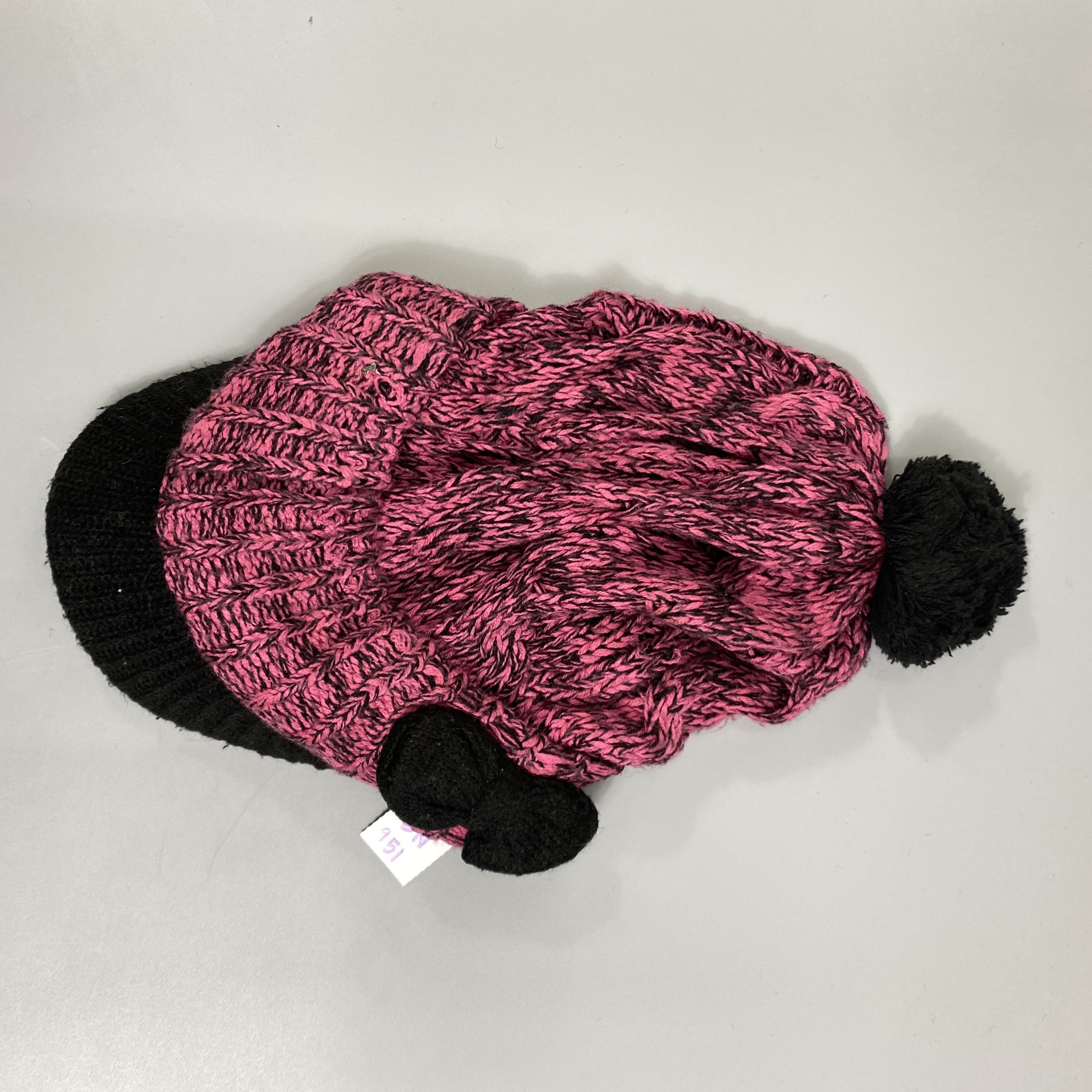Japanese Brand Knitted Beanie Hats With Brim And Pom Pom -BN951 Size ONE SIZE - 8 Thumbnail