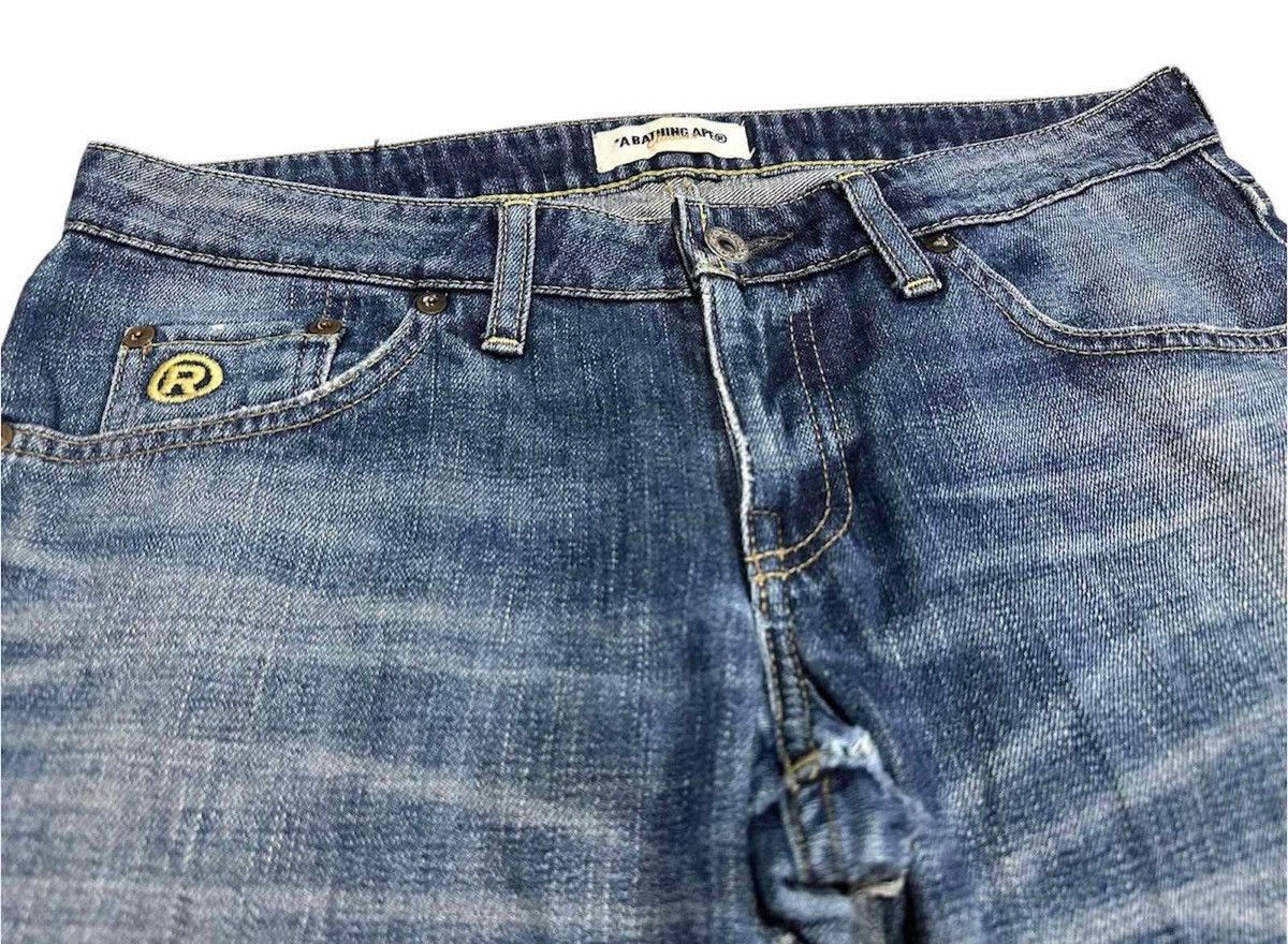 Bape 🔥Y2K Vintage Bape x Human Made Denim 2005 Distressed Size US 32 / EU 48 - 10 Thumbnail