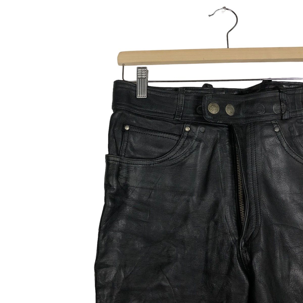 Genuine Leather 🔥Rare Vintage 70’s Genuine Leather Pants Harley Davidson Size US 30 / EU 46 - 6 Thumbnail
