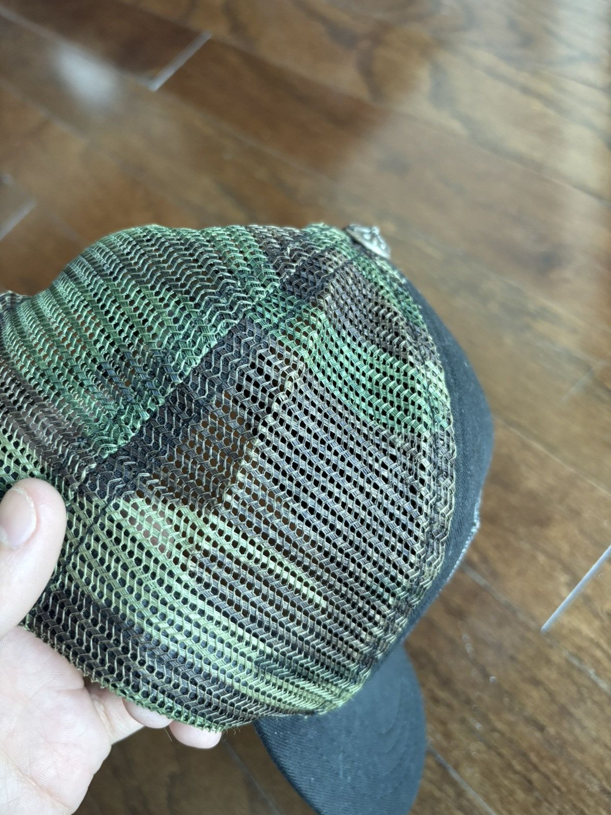 Chrome Hearts Chrome Hearts CH Black Camo Trucker Hat Size ONE SIZE - 6 Thumbnail