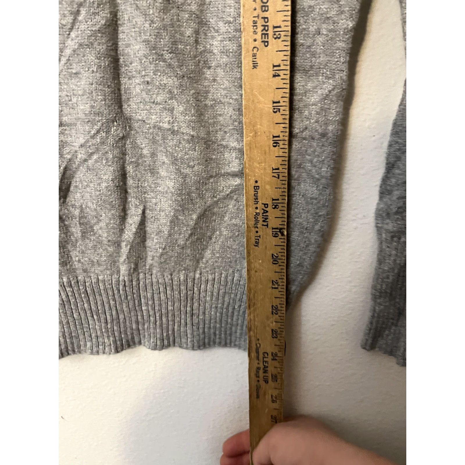 Old Navy Old Navy Sweater Women XS Pullover V-Neck Argyle Gray Cream White Size XS / US 0-2 / IT 36-38 - 4 Thumbnail
