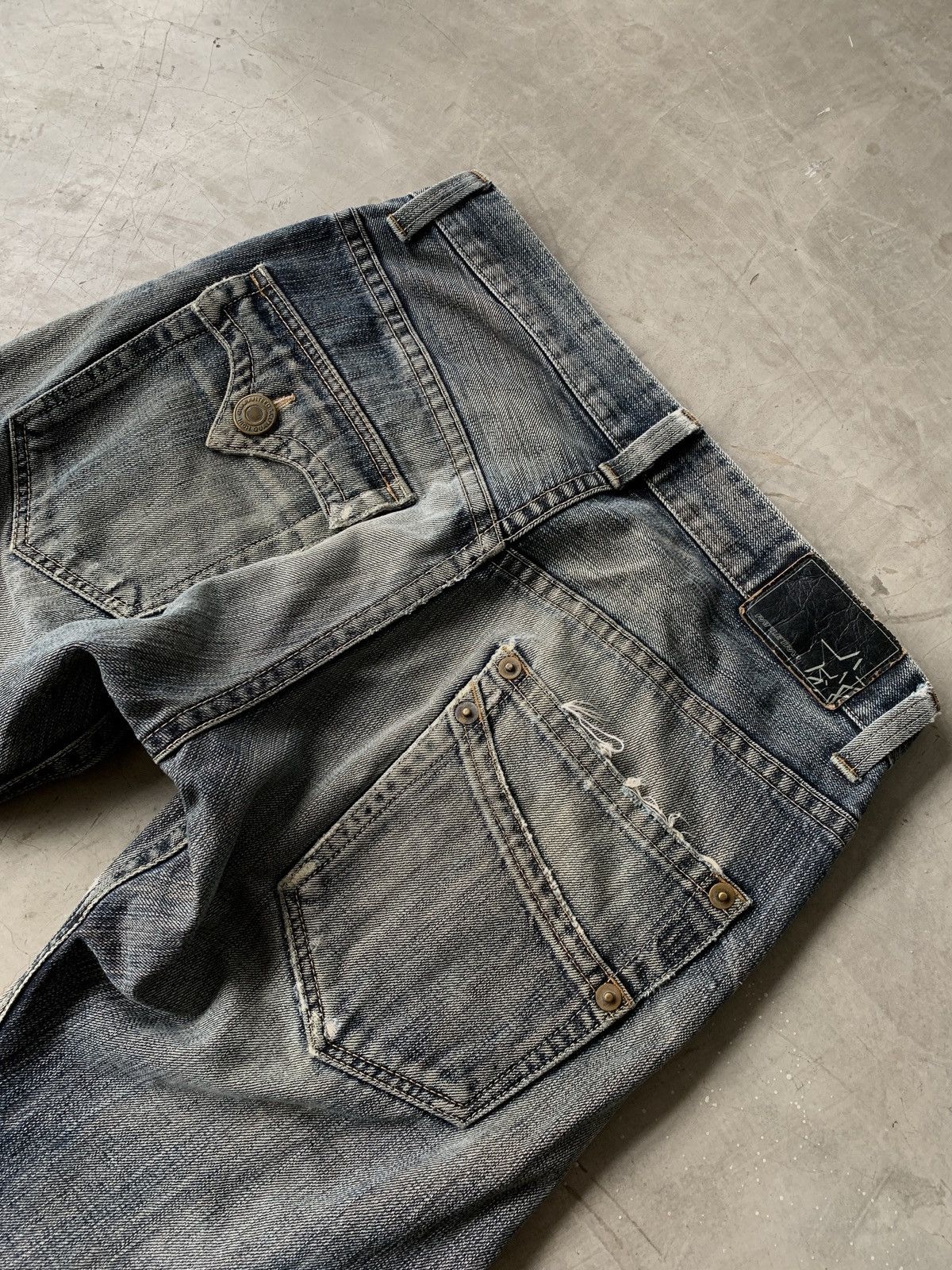 Japanese Brand Flare Denim RATTLE TRAP Japanese BootCut Denim Size US 32 / EU 48 - 5 Thumbnail