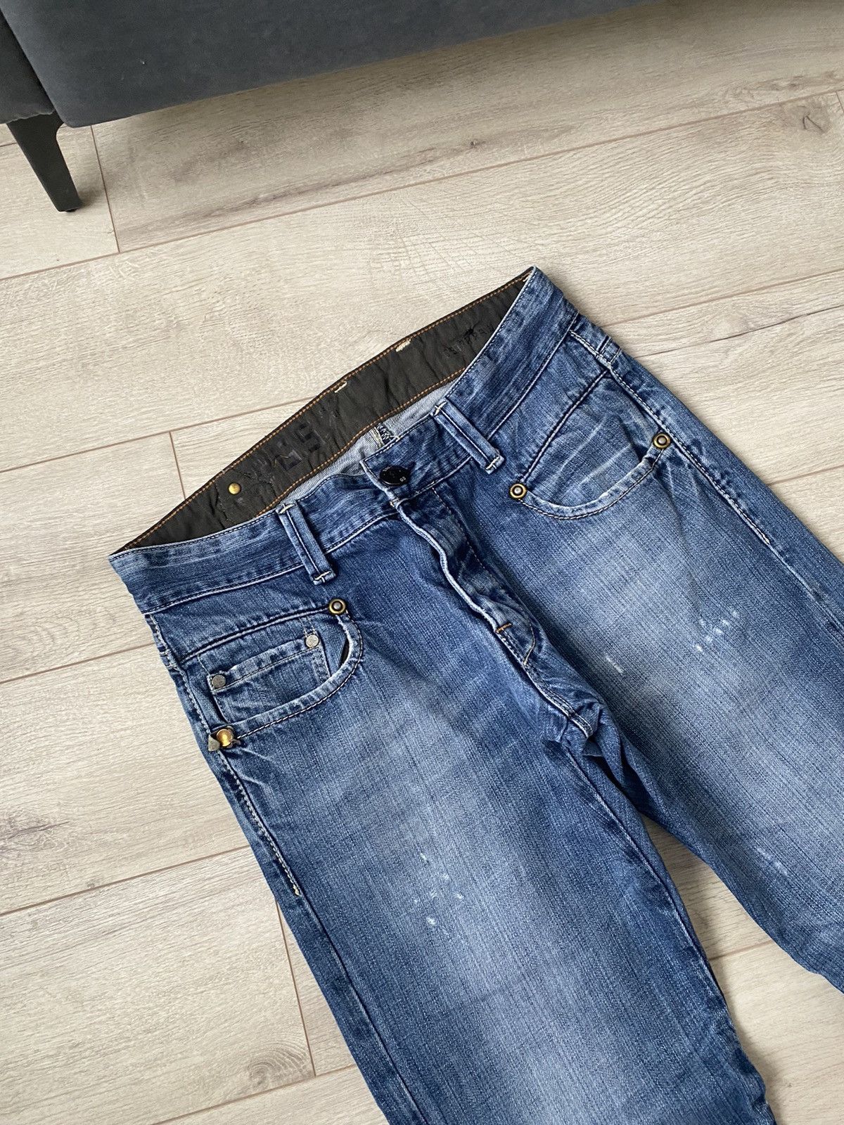 If Six Was Nine Vintage G-Star Bootcut Japan Style Denim Jeans Y2K Faded Size US 34 / EU 50 - 7 Thumbnail