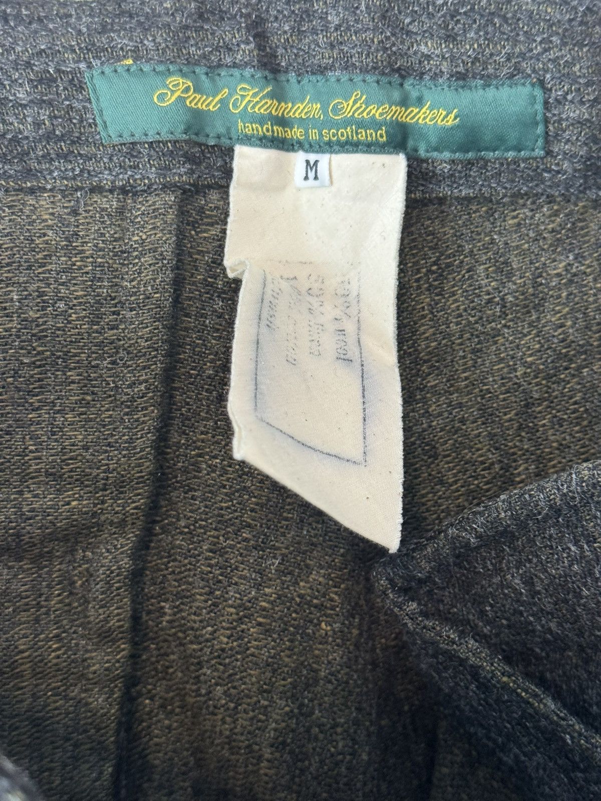 Paul Harnden Shoemakers AW24 Unlined Green Tweed drawstring pants Size US 36 / EU 52 - 4 Thumbnail