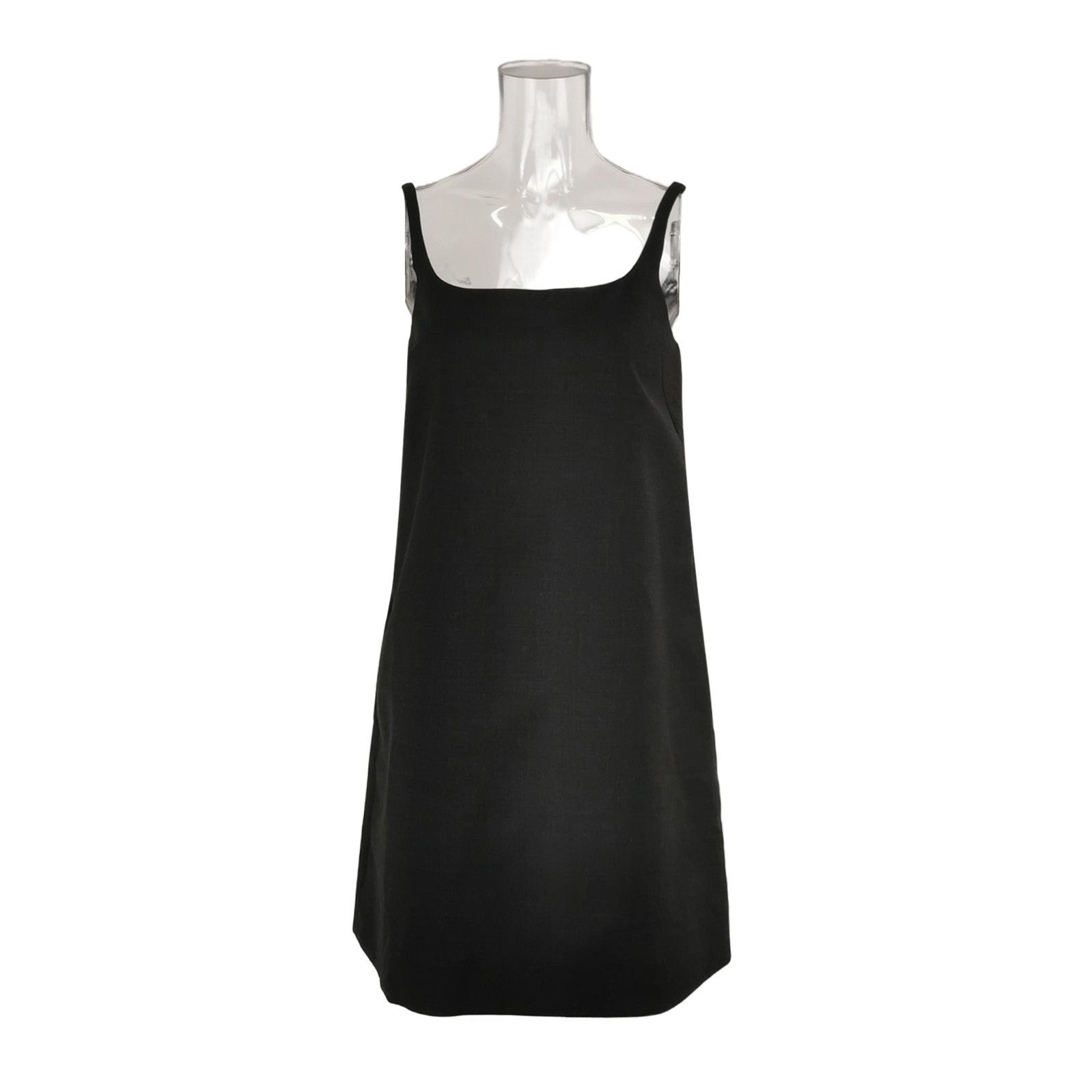 Prada Prada Black Wool Slip Dress Size 38 0089 Size S / US 4 / IT 40 - 1 Thumbnail