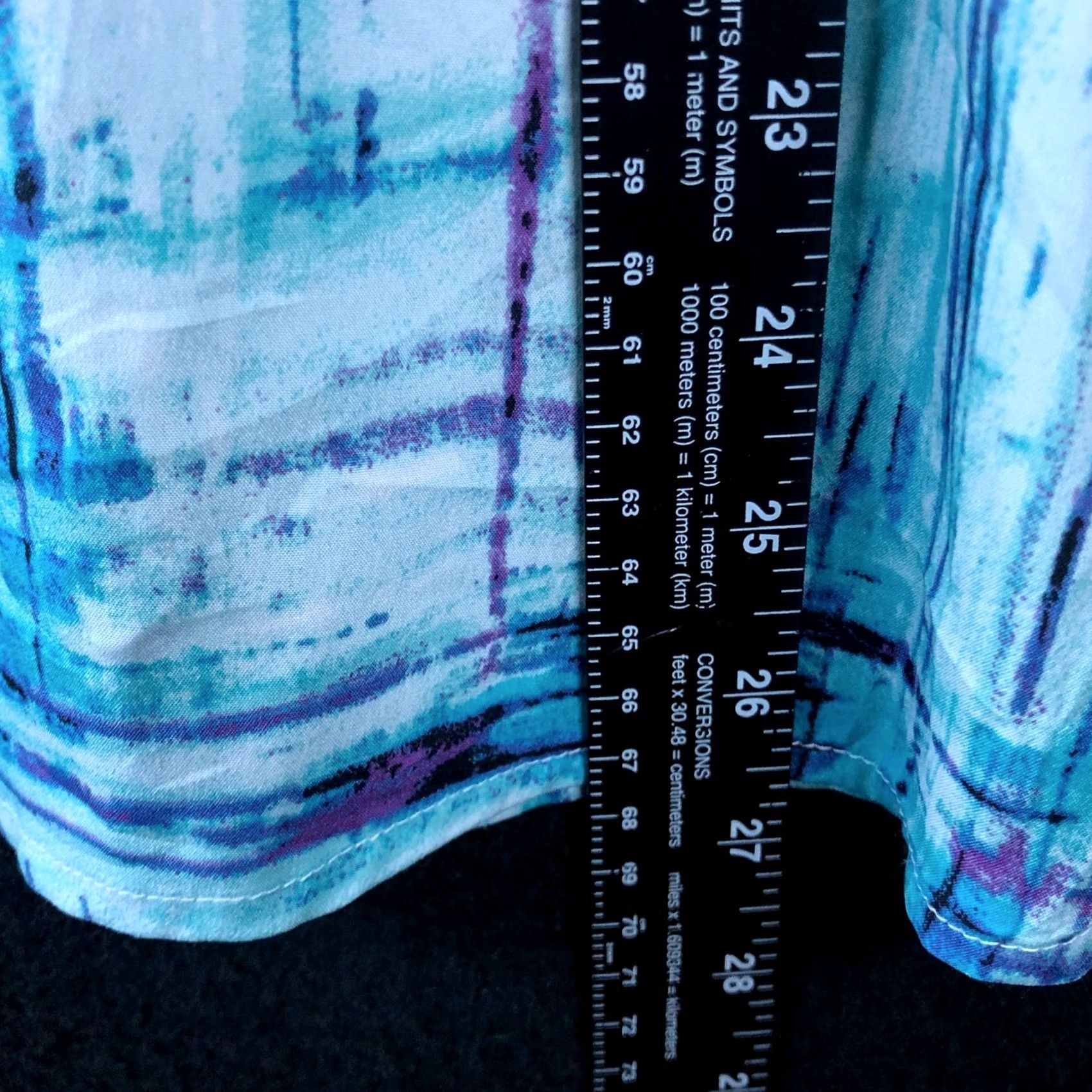 Vintage Chicos Womens Blouse Blue Purple Abstract Scoop Neck Sleeveless Lightweight XS-XL Geometric Casual Workwear Party/Cocktail 3/Regular Mens Women Girls Size XL / US 12-14 / IT 48-50 - 7 Thumbnail