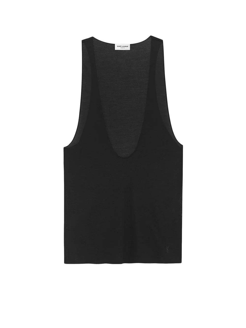 Saint Laurent Paris o1s1wg111124 Tank Top in Black Size US L / EU 52-54 / 3 - 1 Thumbnail