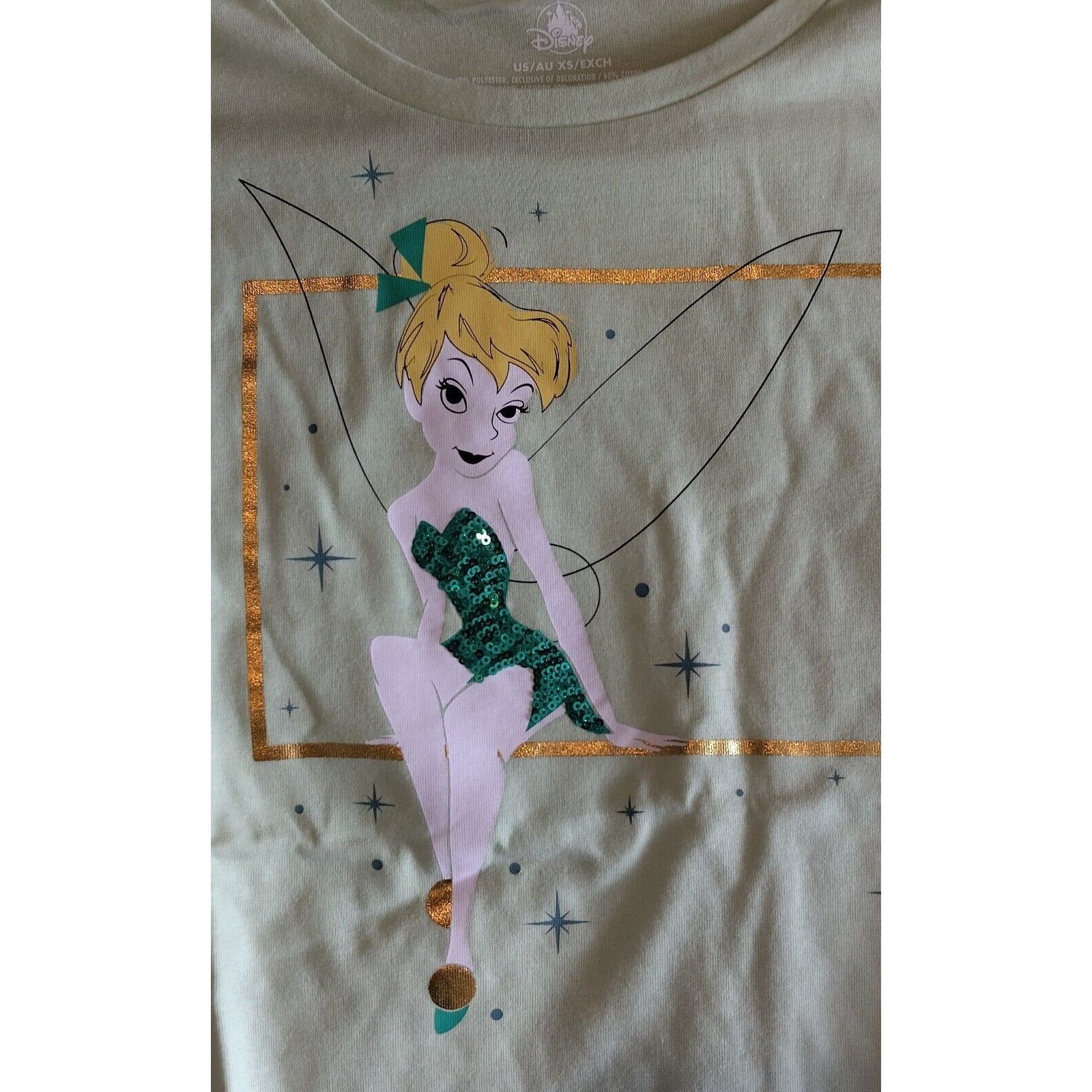 Disney Walt Disney's Tinkerbell On A Light Green T-Shirt Women's XS |  Grailed, image size:1600x1600