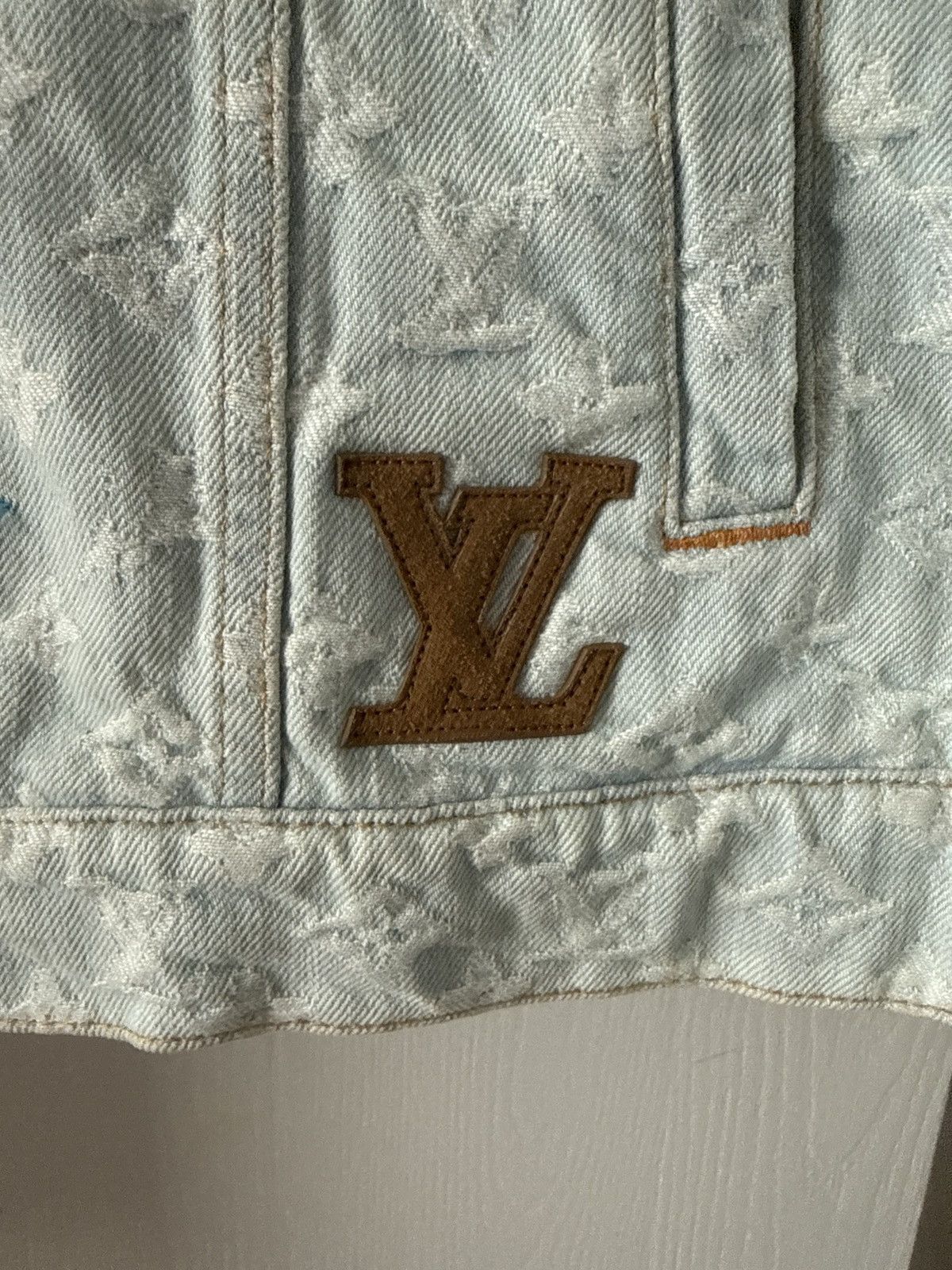 Louis Vuitton Louis Vuitton x Tyler, The Creator Denim Jacket Size US XL / EU 56 / 4 - 2 Thumbnail