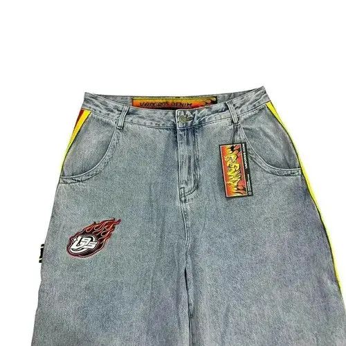 VIBE Street Casual Fire Baggy Denim Size US 33 - 3 Thumbnail