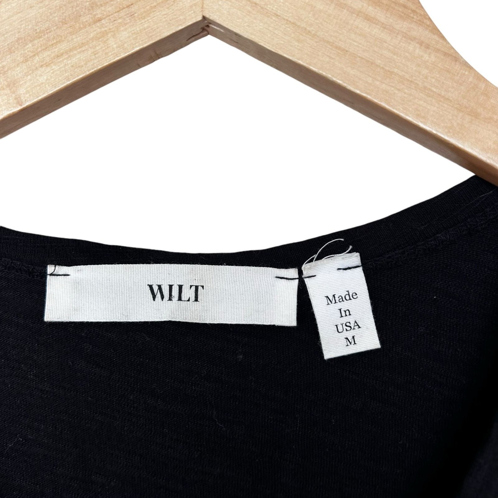 Other Wilt Black Long Sleeve Shirt Sz M Size M / US 6-8 / IT 42-44 - 2 Thumbnail