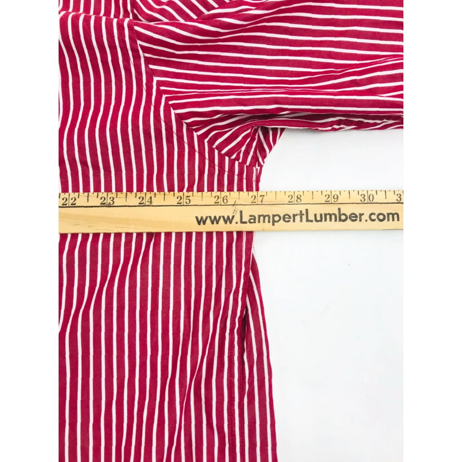 Nautica Nautica Shirt Men's XXL Red Button Up Long Sleeve Stripe Side Pocket Button-Down Collared Shirt Size US XXL / EU 58 / 5 - 3 Thumbnail