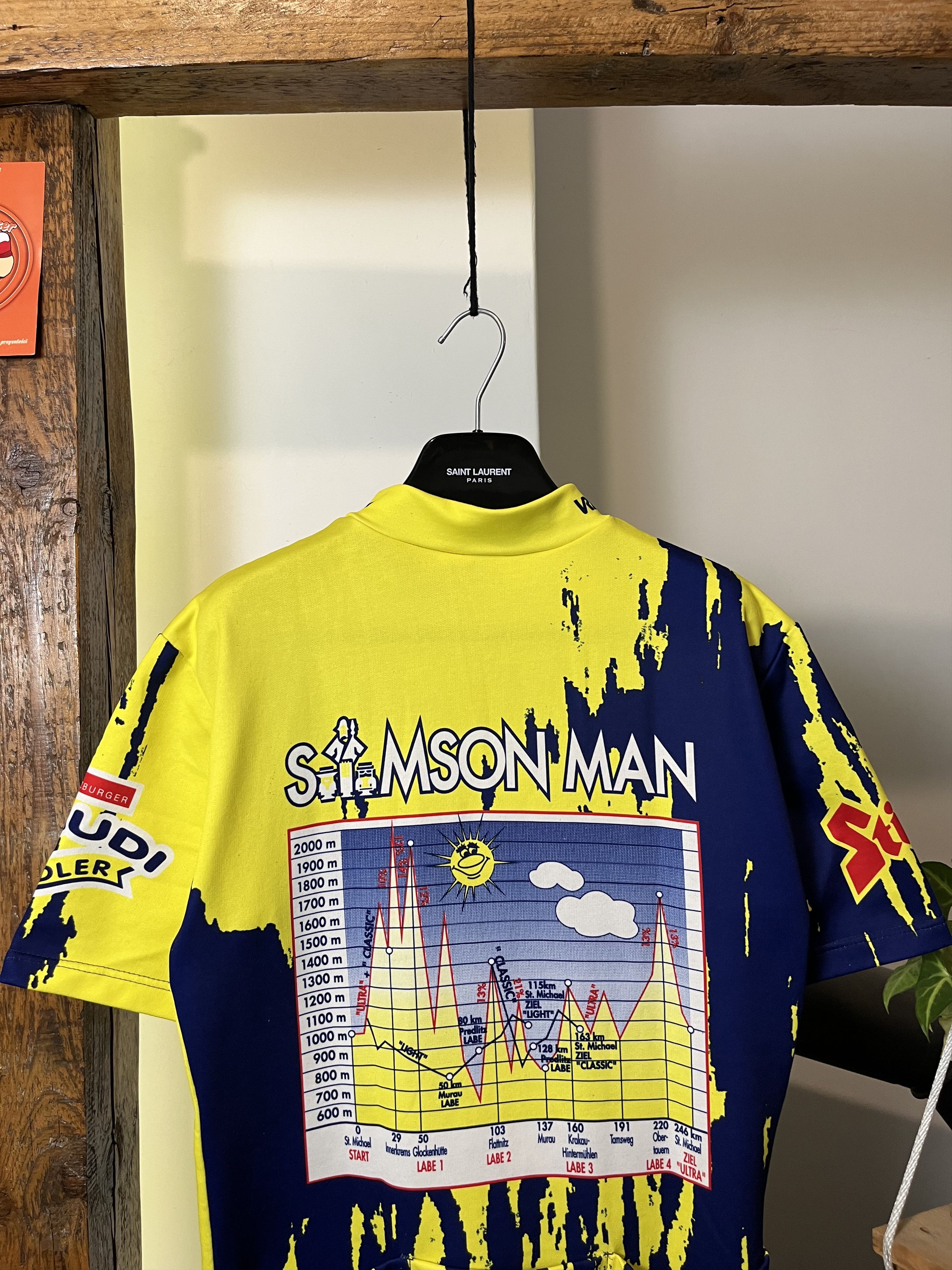 Vintage 90s Fullpritn Cycling Jersey St Michaels Size US XL / EU 56 / 4 - 7 Thumbnail