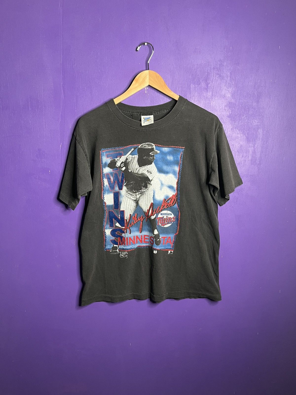 MLB × Vintage Vintage 90s Minnesota twins Kirby Puckett player tee Size US M / EU 48-50 / 2 - 1 Thumbnail
