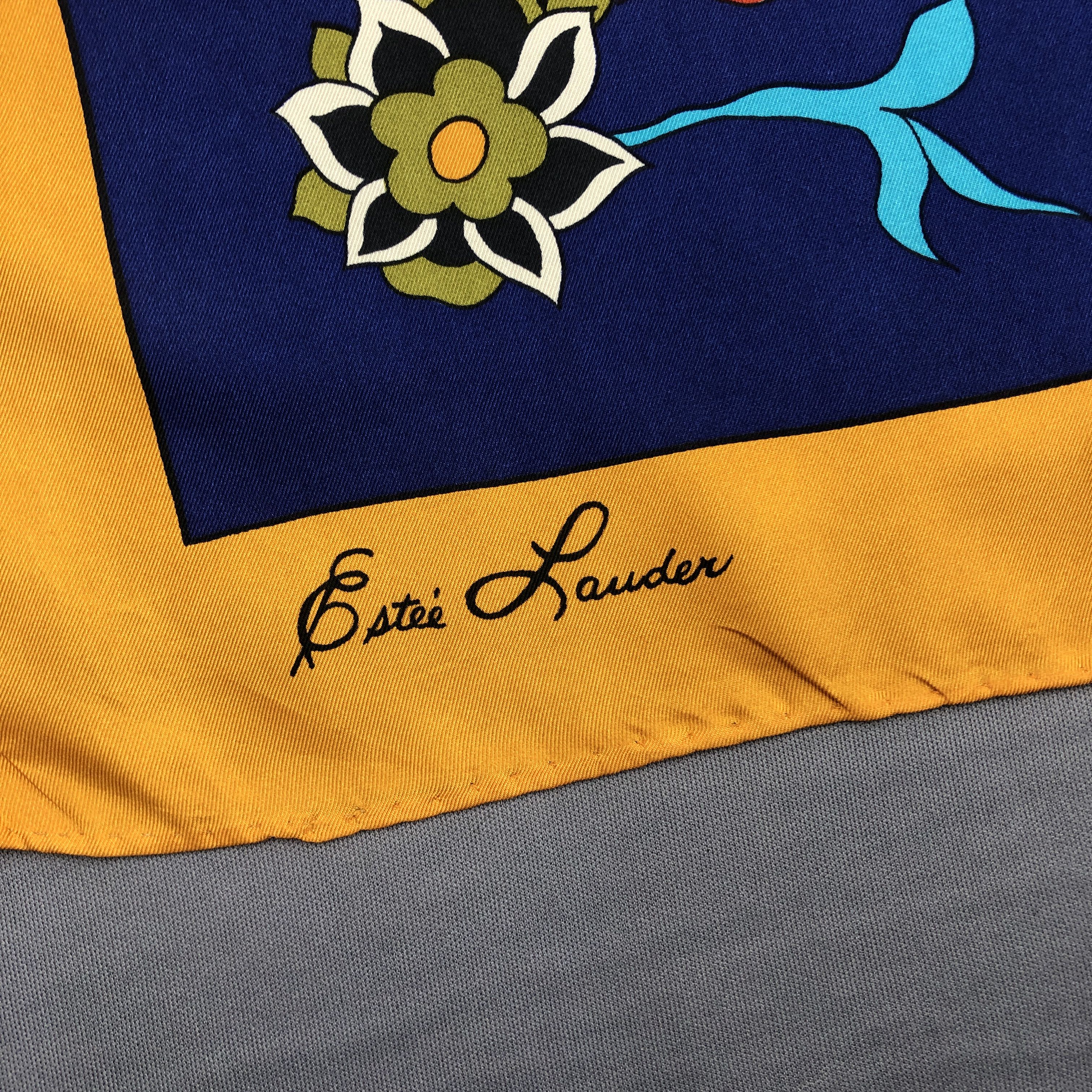 Other × Vintage Vintage Estee Lauder SILK Scarf Twill Stole Wraps Scarves Size ONE SIZE - 15 Thumbnail
