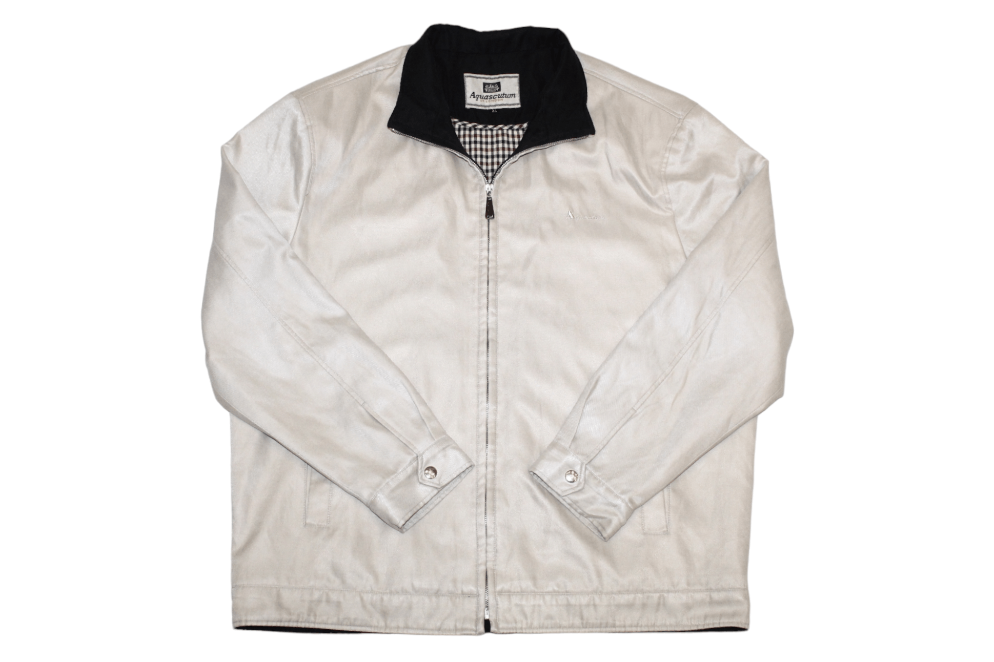 Aquascutum 🔥 Aquascutum Signatured Satin Cotton Casual Jacket Size US XL / EU 56 / 4 - 1 Thumbnail