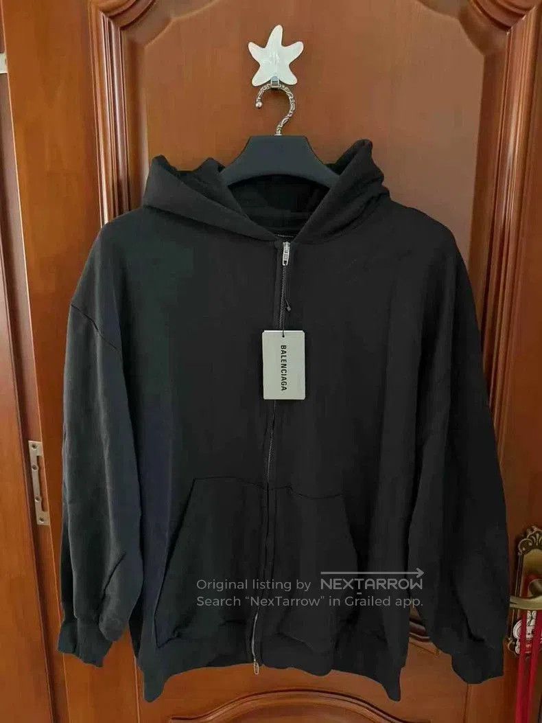 Balenciaga Balenciaga Crystal Logo Black Hoodie. Size US L / EU 52-54 / 3 - 2 Thumbnail
