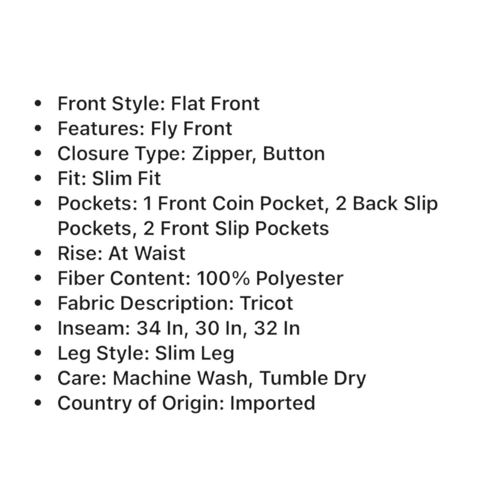 Other Stylus - 5 Pockets Men's Slim Fit Flat Front Pants - Gray - Size US 30 / EU 46 - 10 Thumbnail
