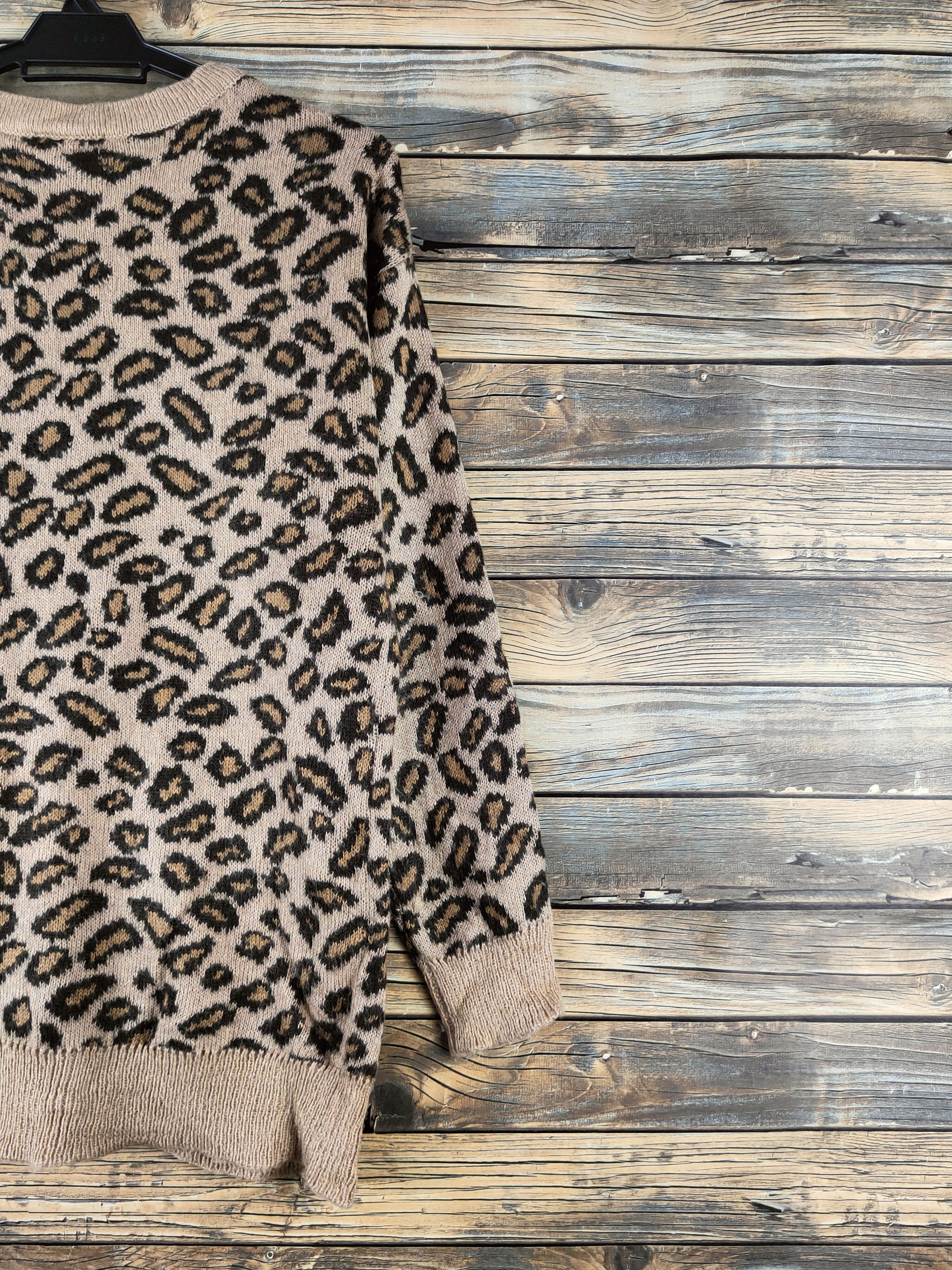 Japanese Brand DL E Hypen World Gallery cheetah Knitwear Cardigan #46-193 Size US M / EU 48-50 / 2 - 9 Thumbnail